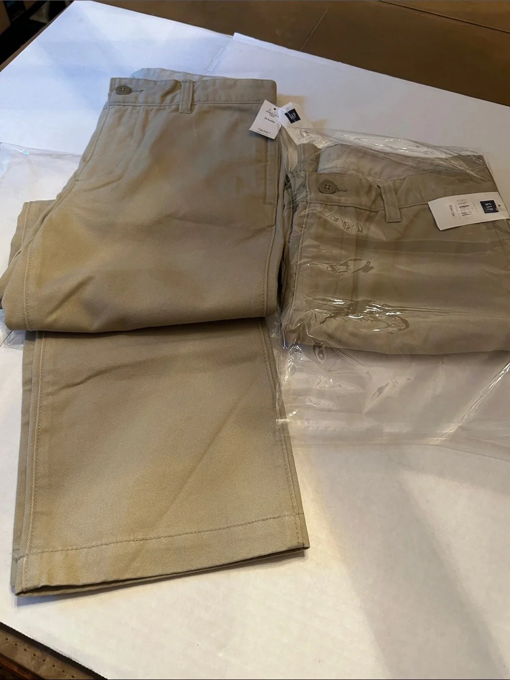 2X GAP Boys Khaki  Pants  10 Husky-NWT